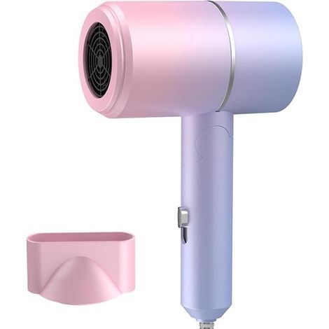 Sèche-cheveux de voyage, sèche-cheveux ionique à séchage rapide avec réglages chaud et froid, petit sèche-cheveux avec 1 embout concentrateur, sèche-cheveux à séchage rapide pour la maison, les voyage (1/5)