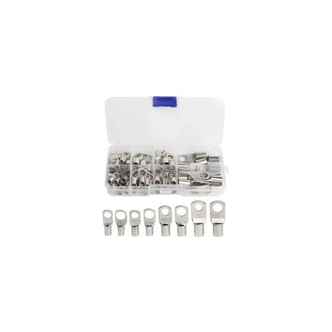 Lot de 60 cosses électriques en cuivre étamé – Connecteurs SC à sertir/souder pour câbles de 6 à 25 mm² – Conception évasée pour installation facile (1/5)