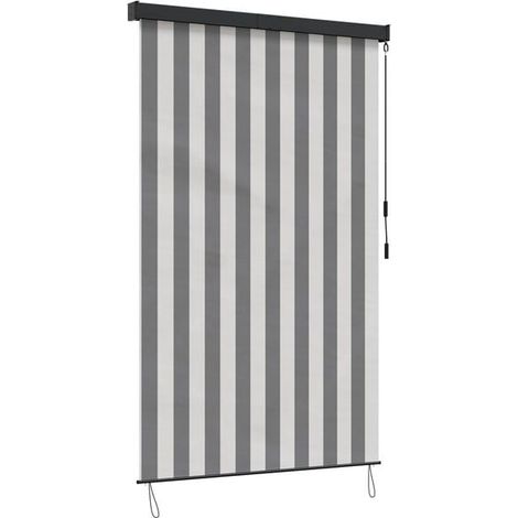Store enrouleur gris anthracite et blanc, 160 x 250 cm (1/5)