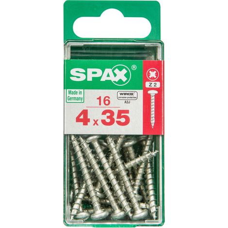 Spax Universalschrauben 4.0 x 35 mm TX 20 - 16 Stk. Holzschrauben