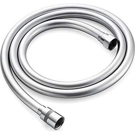- Shower Hose - Anti-Twist Flexible - White Rubber for Bathroom 180x1.5cm (1/5)