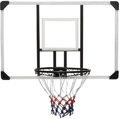 vidaXL Tabellone Pallacanestro Trasparente 106x69x3 cm