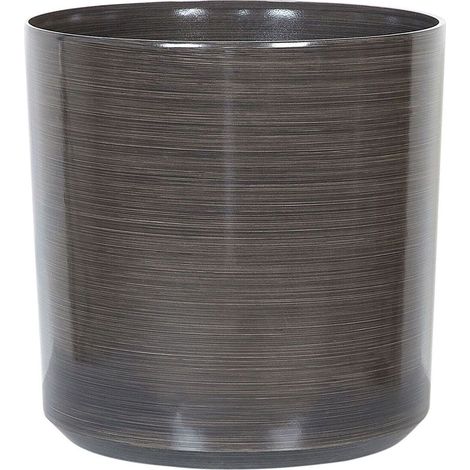 Plant Pot Grey Fibre Clay 35 x ⌀ 35 cm Outdoor Indoor All Weather Glam VAGIA (1/5)