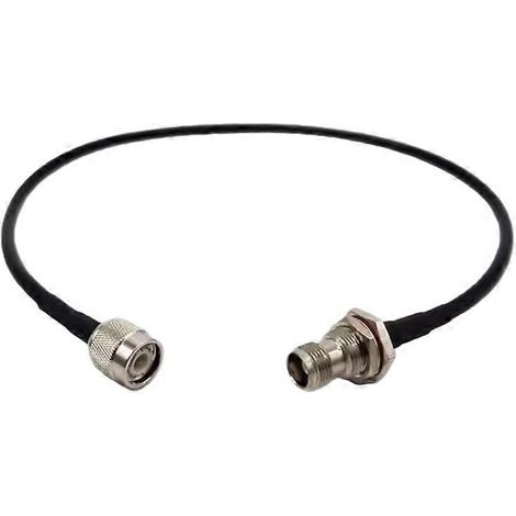 Câble d'extension BNC mâle vers femelle, câble d'extension d'antenne pour récepteur de microphone sans fil, câble d'extension de signal, câble d'extension pour panneau d'armoire rack ( ) (1/5)