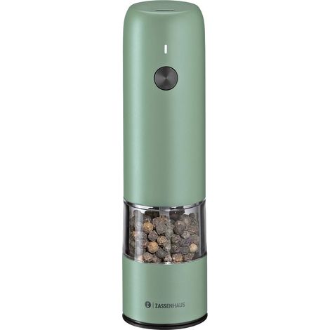 Zassenhaus - Moulin à poivre électrique USB Koln 14 cm vert