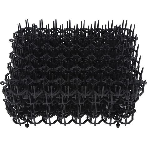 12 pièces tapis dissuasif pour chat réseau anti-chat chien intérieur extérieur répulsif formation tapis de pointe en plastique pour éloigner les chats chiens protéger les plantes (1/4)