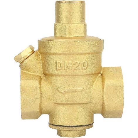Vanne de régulation de pression d'eau réglable en laiton DN20 (1/4)