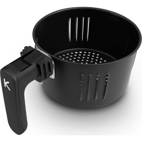 Kitchencook - Black Airmed - Cuve De Remplacement Pour Friteuse à Air - Revêtement Antiadhésif - Nettoyage Facile (1/2)