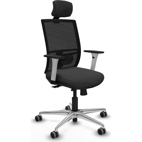 Silla de oficina piqueras y crespo Yunquera blanca soporte lumbar (1/2)