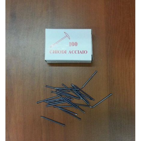 Gruppini Acciaio Chiodi Senza Testa Neri 7x30 Mm 1,3 Cm 3 100pz Chiodini Puntine