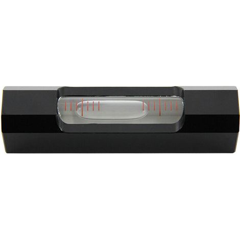 Mini livella a bolla portatile da 0,02 mm / per M Livella a bolla di alta precisione (nera)