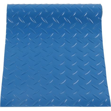 Tapis antidérapant pour échelle de piscine, protection en caoutchouc bleu à motif chevron
