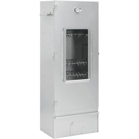 Horno ahumador de BBQ con generador humo frío acero galvanizado vidaXL