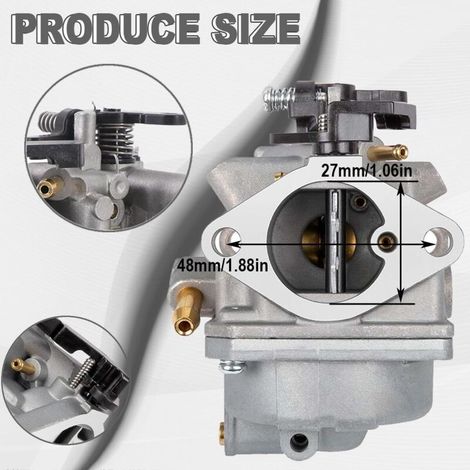 3R1032001 Carburateur Moteur Bateau pour Nissan pour Tohatsu pour Mercury Mariner 4 Temps 3.5HP 4HP 5HP 6HP MF3.5 MFS4 MFS5 NFS4 Moteurs Hors Bord Remplacer 803522T1 3AS032000 3R103200100 (1/5)
