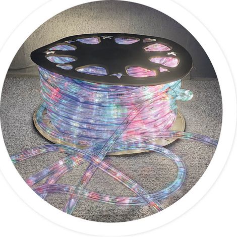 Rolle 48M flexibler LED-Schlauch 8 RGB-Funktionen