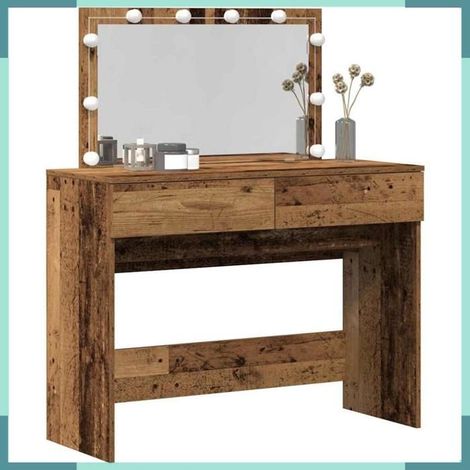 868860 Table de Toilette avec tiroir Bois ancien 100 x 40 x 120 cm (1/5)