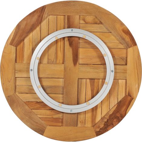 Disque de table rotatif Bois de teck solide