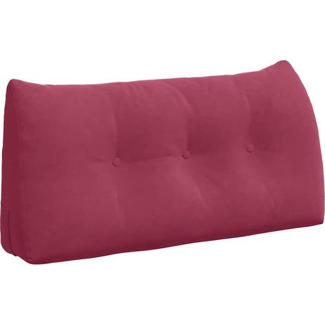 Back Pillow Wine Red 100 x 24 x 50 cm Velvet vidaXL