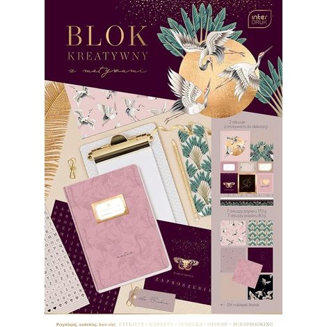 Blocco creativo con adesivi A4/14K 80/170G Satinato