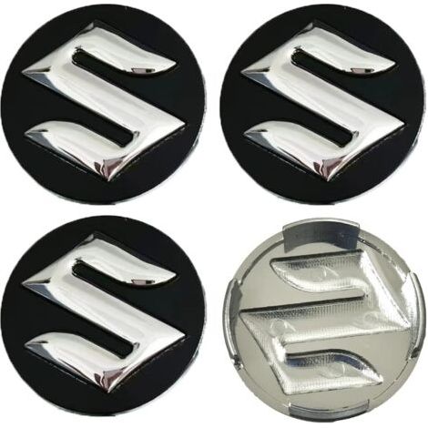 4 Nabenkappen mit 54 mm Durchmesser für Suzuki Swift, SX4, S-Cross, Ignis, Vitara, Solio, Bandit und Swace, Rostschutz für Felgen (1/2)