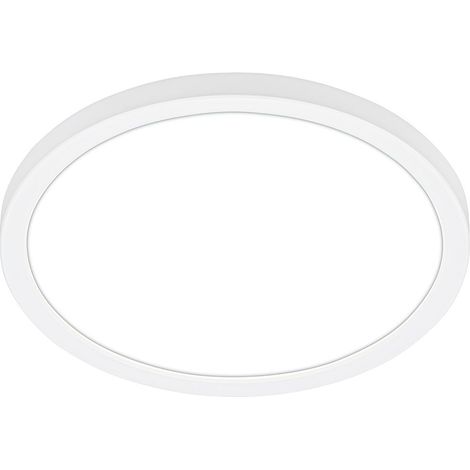 B.K.Licht - Plafoniera a LED a luce indiretta, 3cm piatta, luce bianca neutra, lampada a LED, plafoniera a LED, lampada da soggiorno, pannello a LED, lampada da cucina, illuminazione a soffitto, 24x3 