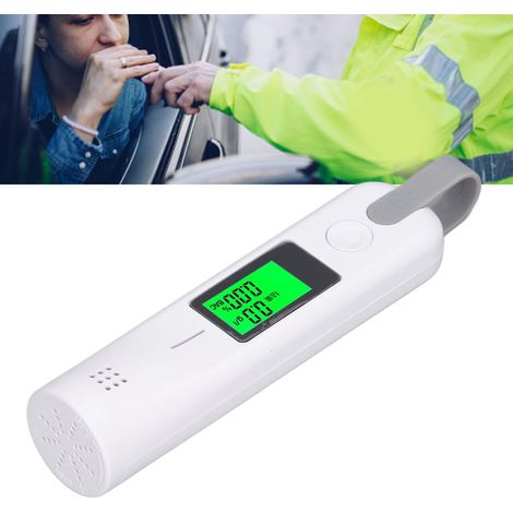 TS-21 Nouveau testeur d'alcoolémie portable sans fil rechargeable (blanc) (1/5)