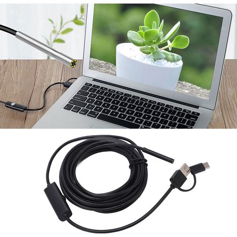 Caméra externe 3-en-1 pour téléphone portable USB 5,5 mm pour l'inspection visuelle des canalisations et la réparation automobile (3,5 M) (1/5)