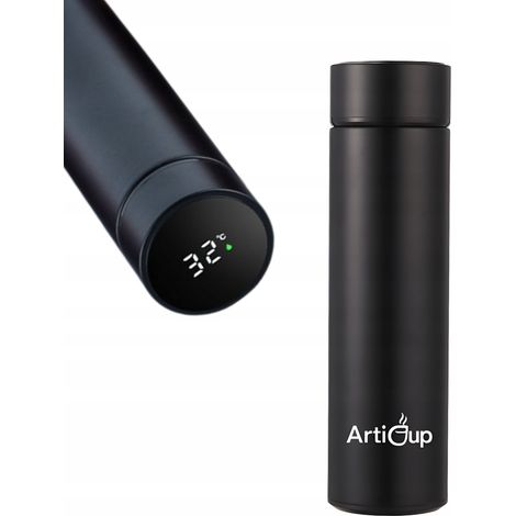 Thermoskanne für Kaffee und Tee, auslaufsicher, 500 ml, mit LED-Anzeige