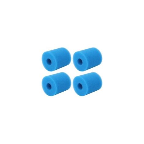 Cartucho de esponja de filtro de piscina de 4 piezas tipo H, esponja de espuma de repuesto para cartuchos de filtro de piscina para bomba de piscina - Crezuo (1/4)