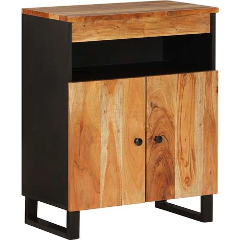 Maison Exclusive - Credenza con 2 Ante 60x33x75 cm in Legno Massello di Acacia (1/5)