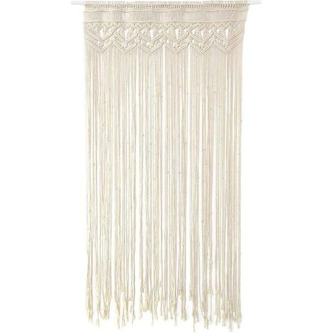 1 Rideau tissé, Coton, Design bohème fait main, Séparateur de pièce, Décoration murale pour salon mariage (1/5)