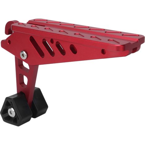 Verrou de porte pliable crochet pédale antidérapante en alliage d'aluminium pour auto SUV camion camping-car toit rouge (1/5)