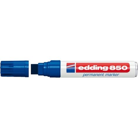 Marcador Permanente Punta Biselada 5-16Mm 850 Azul Edding 85