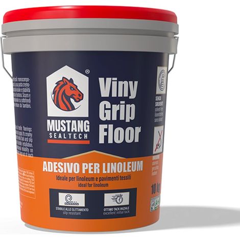 ADESIVO PER PAVIMENTI TESSILI "VINYGRIP FLOOR" 10KG MUSTANG