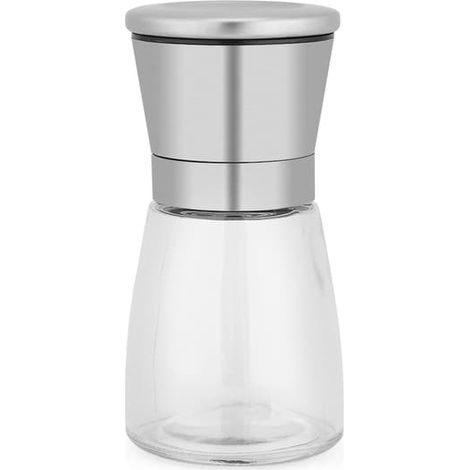 Lot de 2 moulins à sel et à poivre de cuisine en acier inoxydable avec rotor en céramique réglable (1/5)