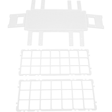 Portoir à tubes à essai en plastique, rack de prélèvement démontable, support pour tubes centrifugeurs 30mm x 21 alvéoles, porte-échantillons. (1/5)