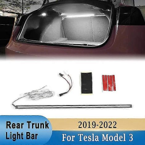 Intelligente LED-Lichtleisten für den Kofferraum des Tesla Model 3 (2019–2022), 12 V LED-Lampenröhre, dekorative Kofferraumbeleuchtung