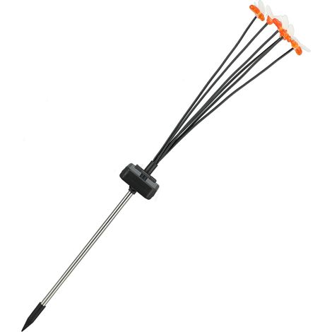 Lampe solaire LED décorative à 6 têtes, 600 mAh, pour jardin et pelouse, avec éclairage oscillant et couleurs variés. (1/5)