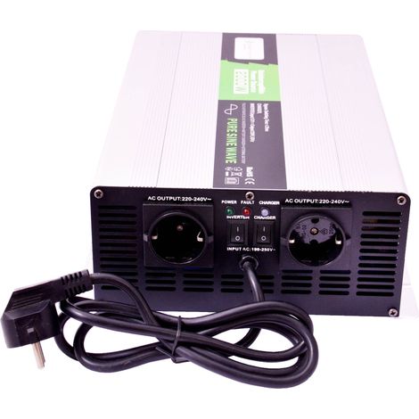Spannungswandler USV 12V NPS 2000 Watt reiner SINUS UPS Inverter (1/3)