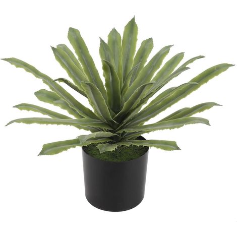 Künstliche Agave Aloe Vera 33CM Dekopflanze Sukkulenten Pflanze Grün (1/5)