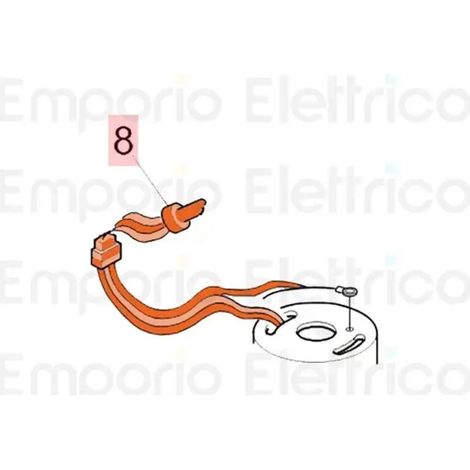 pièce détachée câble électrique 1,2 m sans protection du moteur 7514225 (1/3)