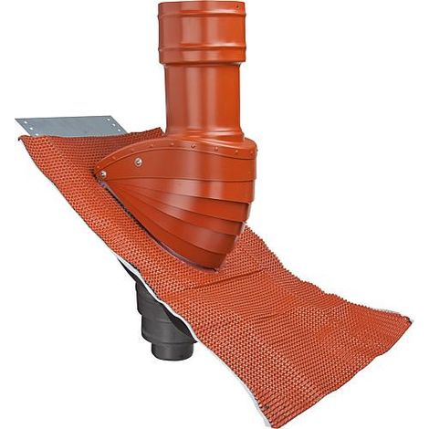 Protection de toit (eaux usées) Type SDS 100 rouge naturel (1/2)
