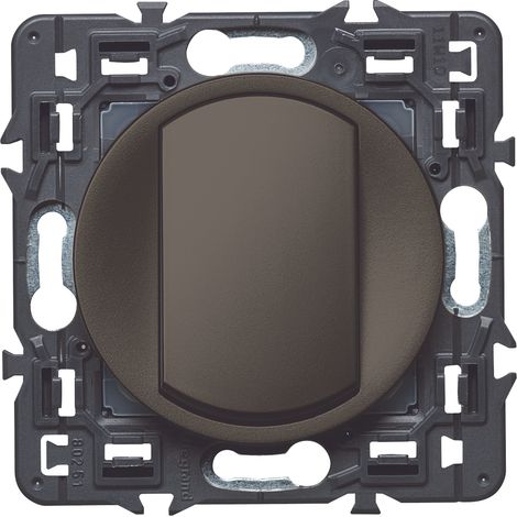 Legrand – Poussoir composable pour installation électrique – Compatible avec plaques Céliane – 250V 10A – Mécanisme va-et-vient – Graphite