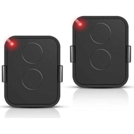Lot de 2 Télécommande Compatible Nice Era ONE2/ON2E/ON4E/ON1E,433,92 MHz Télécommande Porte de Garage,Rolling Code,2 Canaux(Noir) (1/4)