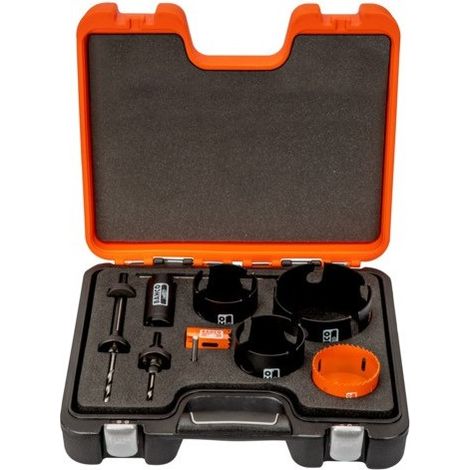 BAHCO - Coffret de scies trépans 35 mm-114 mm - 10 Pcs