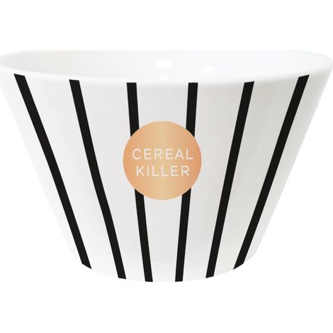 Bol à céréales or véritable Bol en porcelaine Cereal Killer 61478 Blanc Grand format (1/4)