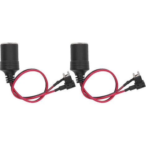 2025 Prise allume-cigare femelle en deux parties DC 12-24V 8A Connecteur allume-cigare de 30 cm de long, compatible avec les voitures, les motos et les navires. (1/5)