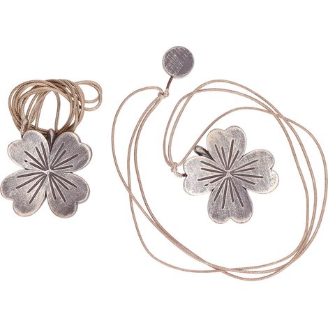 2 Attache-rideaux en résine sculptée avec cordon, lot de 2, accessoires simples pour rideaux (1/5)