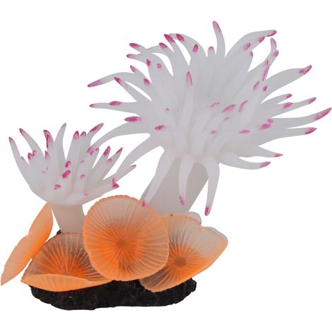 Acquario in silicone, corallo, cemento, simulazione, decorazione di piante, ornamenti, bianco, paesaggio (1/5)