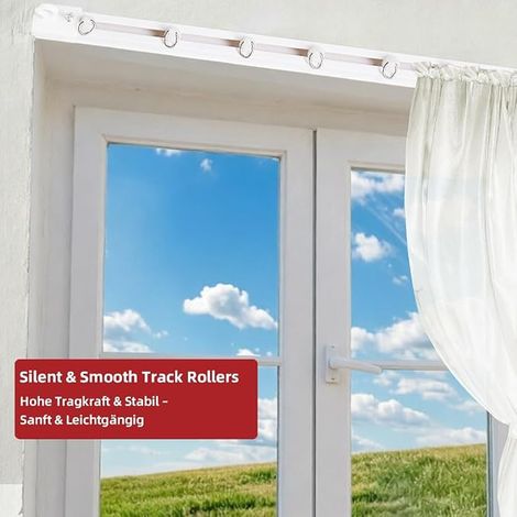 curtain rail, curtain rod, curtain rail, campers, shower curtain, cupboard (1/4)